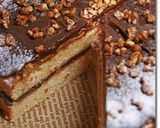 チョコとピーナッツバターのケーキ作り方17写真
