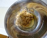 黄身だれで濃厚に！ふわふわイカ納豆作り方2写真