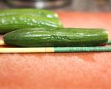 高級割烹風！蛇腹胡瓜のごま油和え☆作り方2写真