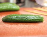 高級割烹風！蛇腹胡瓜のごま油和え☆作り方3写真