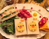 キャラ弁＊スライスチーズでキイロイトリ作り方4写真