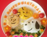 一歳の誕生日 スヌーピープレート作り方5写真