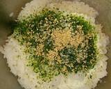 韓国風☆青のりとゴマの混ぜご飯☆お弁当に作り方1写真