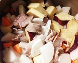 ホッとあったまる♡具だくさん豚汁♪作り方3写真