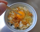最速の卵のせチキンライス（レンジ使用）作り方5写真