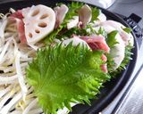 ストウブでもやし・れんこん・大葉豚肉蒸し作り方2写真