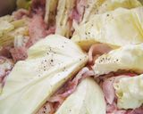 豚肉とざっくりキャベツのトマトスープ作り方1写真