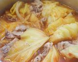 豚肉とざっくりキャベツのトマトスープ作り方3写真
