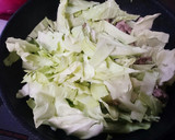 ちぢみほうれん草とキャベツの卵野菜炒め作り方4写真