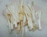 うど入り、ヒラタケとワカメだしの即席麺作り方2写真