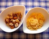小魚入りだよ♪フライパンでグラノーラ✿作り方1写真