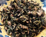 マヨネーズとめんつゆで♪ひじきの水菜炒め作り方6写真