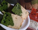 ２層♪抹茶ときな粉のシフォンケーキ作り方33写真