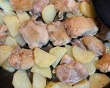 鶏もも肉とポテトのはちみつレモンソース作り方6写真