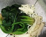辛子酢味噌和え！ほうれん草とえのき作り方1写真