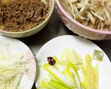 腸活♡肉みそごぼうサラダ♡焦がし油がけ作り方2写真