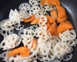 シャキシャキれんこんのキンピラ作り方2写真