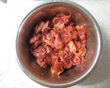牛コマ肉と玉葱のピリ辛炒め作り方3写真