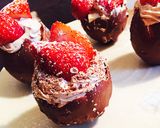 卵型苺チョコケーキ作り方14写真