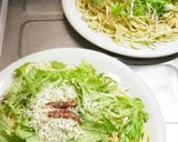 水菜とシラスのペペロンチーノ♪作り方7写真