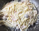 細切りじゃがいものカルボナーラ♪作り方7写真