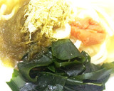 まぢうま！！簡単 梅 とろろ昆布 うどん作り方3写真