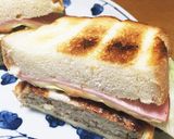 チーズバーガーみたいなトーストサンド作り方4写真