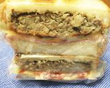 チーズバーガーみたいなトーストサンド作り方5写真