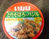 鶏そぼろバジル缶詰で本格ガパオライス作り方2写真