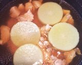 大根と鶏肉の煮物作り方3写真