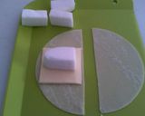 餃子の皮のはんぺんチーズ巻き作り方2写真