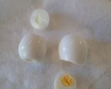 キャラ弁おかず☆うずらの雪だるまちゃん♪作り方1写真