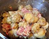 ダッチじゃがいもとベーコンマスタード焼き作り方3写真
