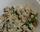離乳食　卵蒸し　白和えリメイク作り方1写真