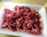 超かんたん☆牛のこま切れ肉のチャーハン作り方1写真