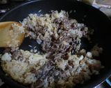 超かんたん☆牛のこま切れ肉のチャーハン作り方6写真