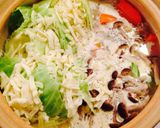 鶏モモとキャベツのトロけるチーズ鍋☆簡単作り方5写真