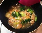 ちんげん菜と豚肉♪あんかけうどん(乾麺)作り方8写真