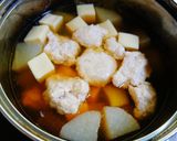 ふんわりいか団子　大根と高野豆腐の含め煮作り方7写真