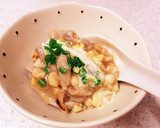 ♡味しみしみ玉麩とやわらか豚肉の卵とじ作り方3写真