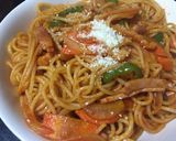 焼きスパ風ナポリタンスパゲッティ作り方7写真