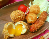 冷凍卵de半熟卵とろ～りスコッチエッグ作り方6写真