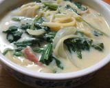 お鍋１つで豆乳スパゲティーグラタン作り方3写真