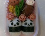 簡単*幼稚園お弁当 *パンダ* キャラ弁作り方7写真