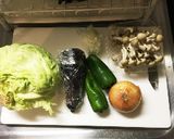 残り物野菜と豚肉のコチュジャン炒め作り方2写真