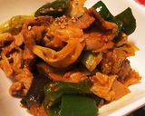 残り物野菜と豚肉のコチュジャン炒め作り方7写真