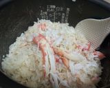 ズワイガニの炊き込みごはん作り方3写真