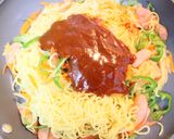 簡単❀カレー入りナポリタン風焼きそば❀作り方7写真