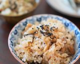 煎り大豆と桜えびの玄米ご飯作り方5写真