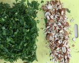 チーズと春菊の海苔巻き作り方1写真